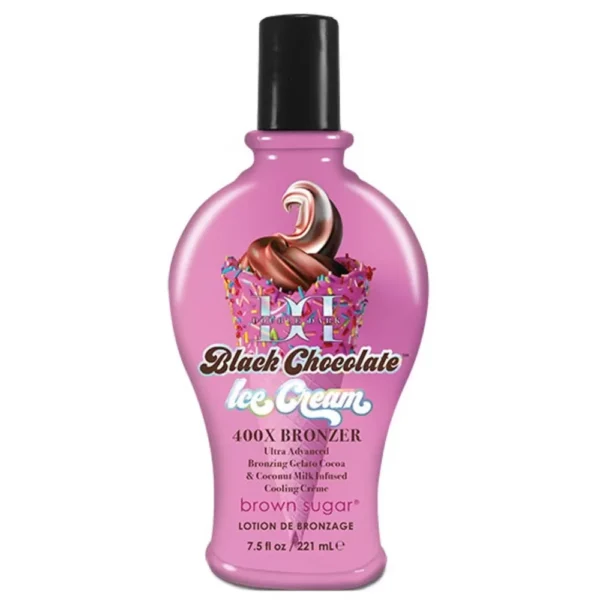 Brown Sugar Double Dark Black Chocolate Ice Cream - 400X Bronzer - Image 2