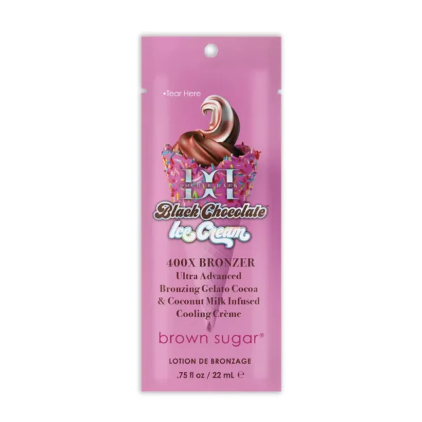 Brown Sugar Double Dark Black Chocolate Ice Cream - 400X Bronzer - Image 3